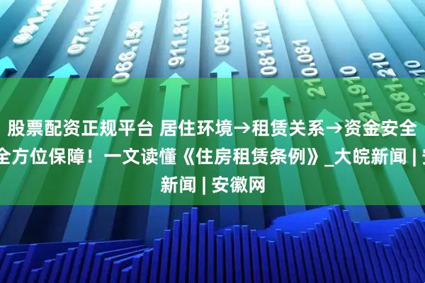 股票配资正规平台 居住环境→租赁关系→资金安全……全方位保障！一文读懂《住房租赁条例》_大皖新闻 | 安徽网